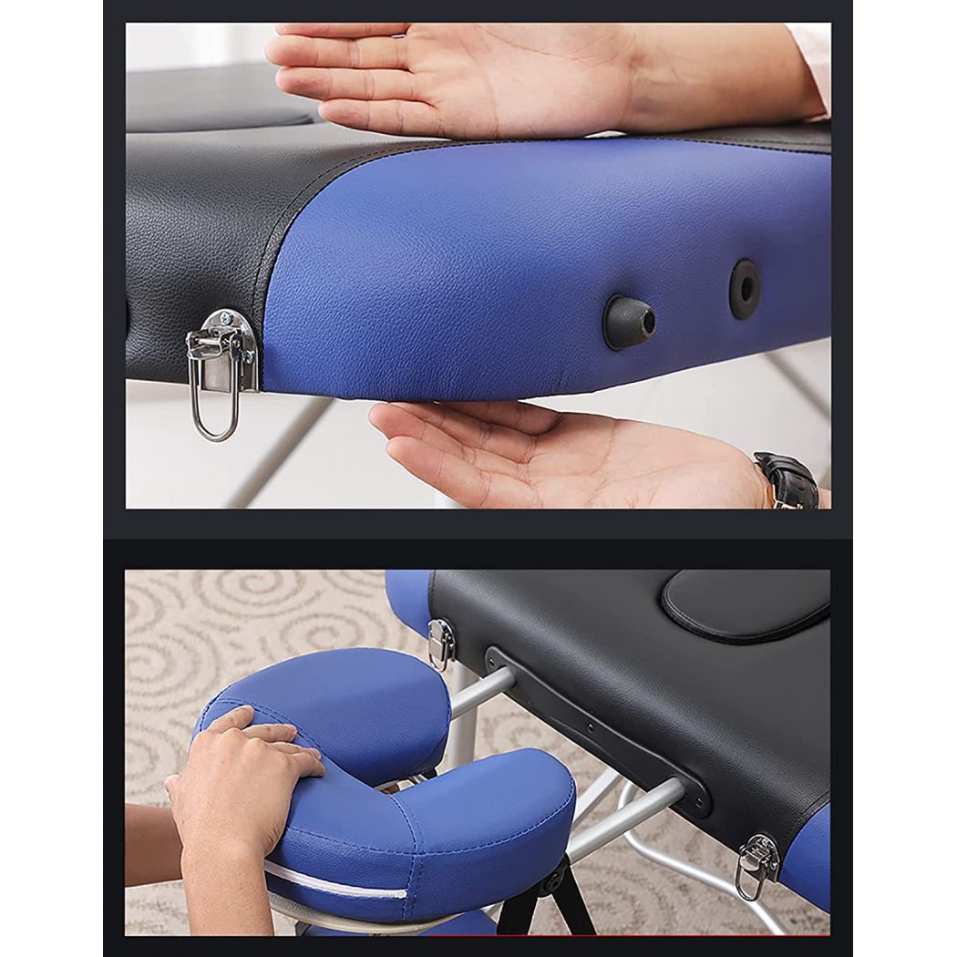 Beauty Salon Adjustable Metal Foldable Spa Massage Table 